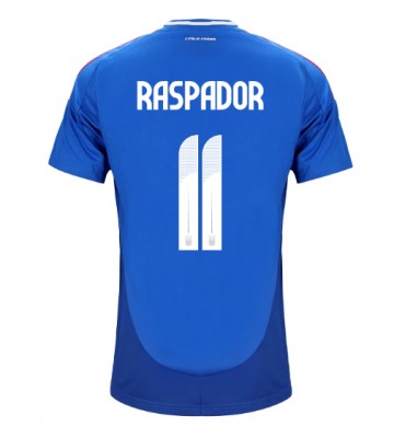 Italien Giacomo Raspadori #11 Hemmatröja EM 2024 Kortärmad